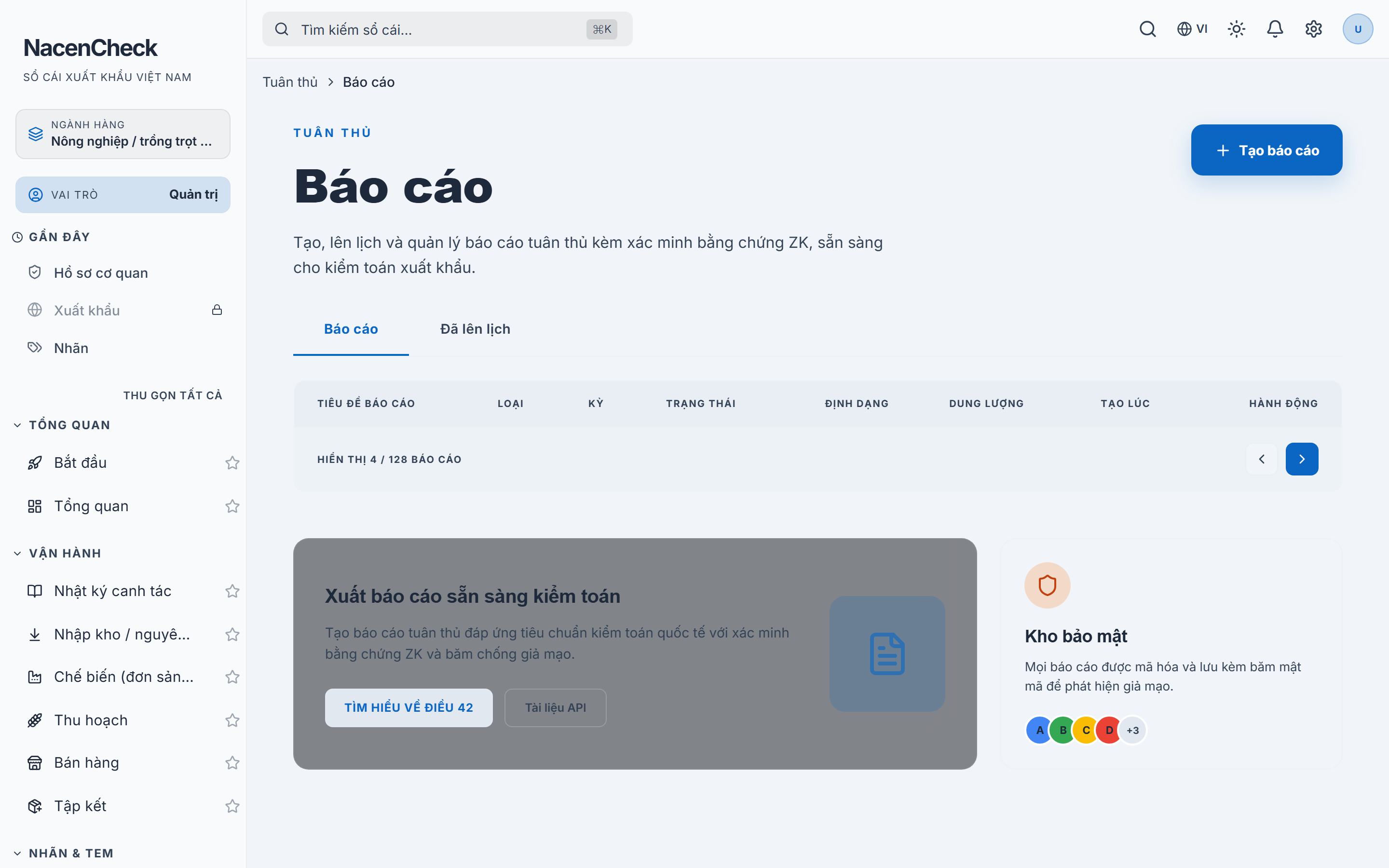 Báo cáo tuân thủ