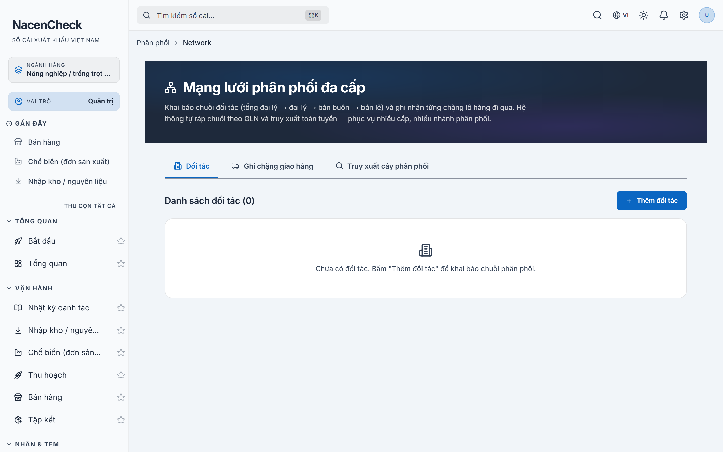 Mạng lưới phân phối